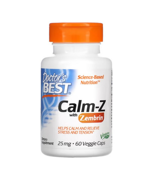 DOCTOR'S BEST Calm with Zembrin, 25 mg (60 vcaps)