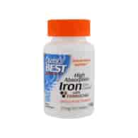 DOCTOR'S BEST Iron 27 mg - Żelazo (120 tabl.)