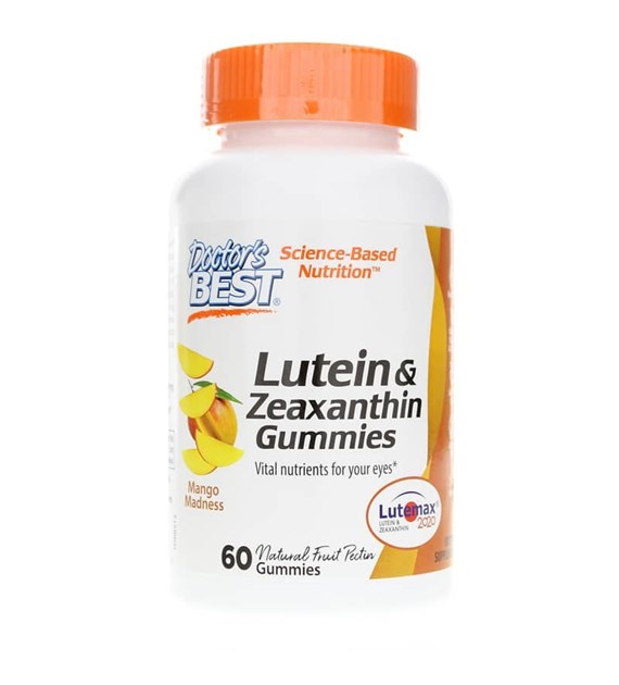 DOCTOR'S BEST Lutein & Zeaxanthin, Mango Madness (60 gummies)