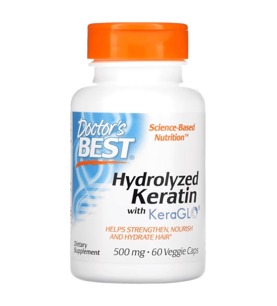DOCTOR'S BEST Hydrolyzed Keratin 500 mg (60 kaps.)