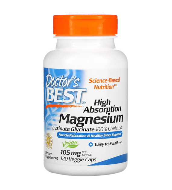 DOCTOR'S BEST High Absorption Magnesium - Magnez (120 kaps.)