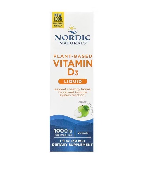 NORDIC NATURALS Vitamin D3 Vegan, 1000 IU (30 ml / 1 fl. oz.)