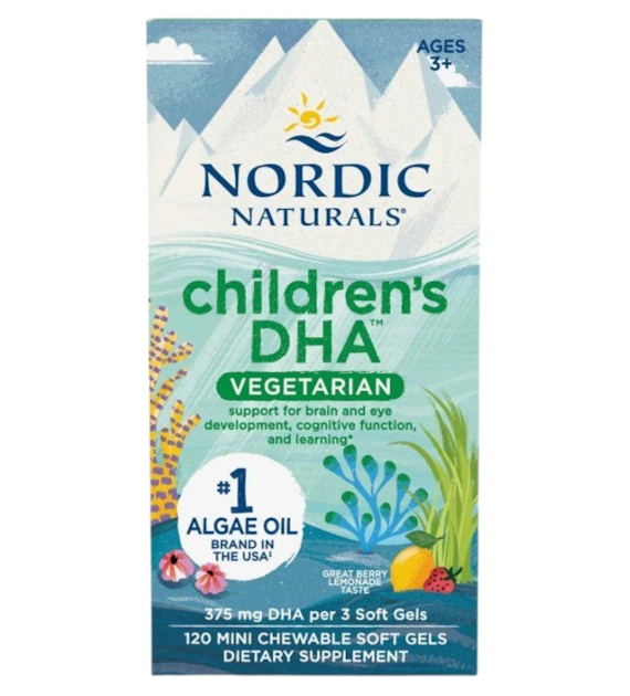 NORDIC NATURALS Childrens DHA Vegetarian (120 kaps.)