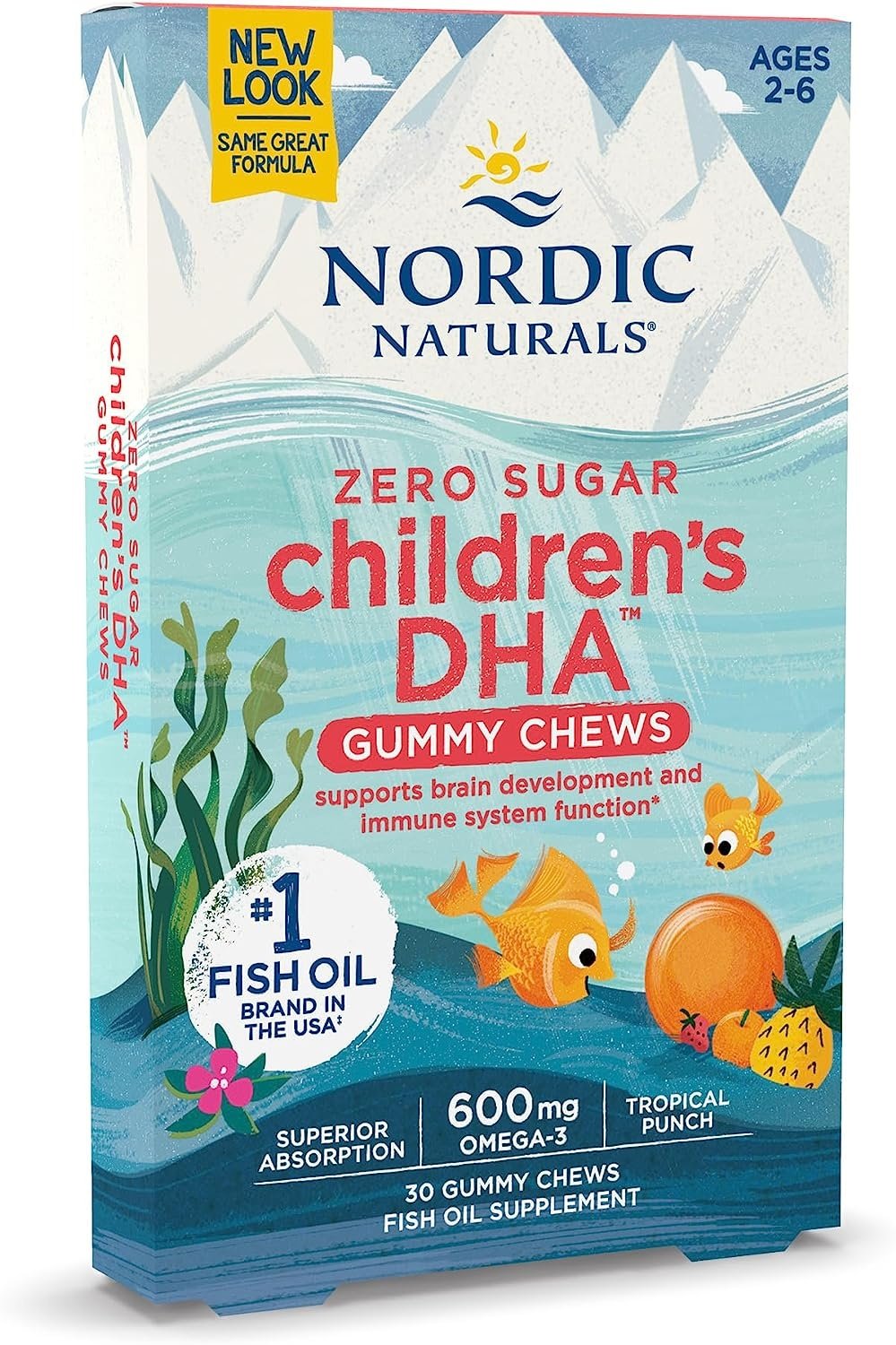 NORDIC NATURALS Children's DHA Gummies, 600 mg (30 gummies)