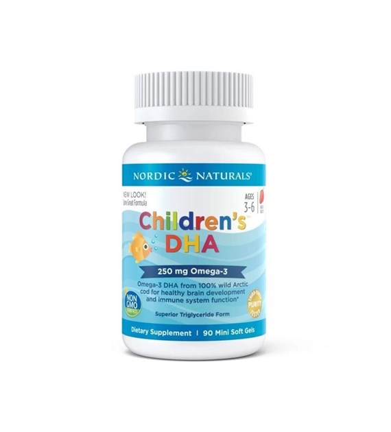 NORDIC NATURALS Childrens DHA 250 mg (90 kaps.)