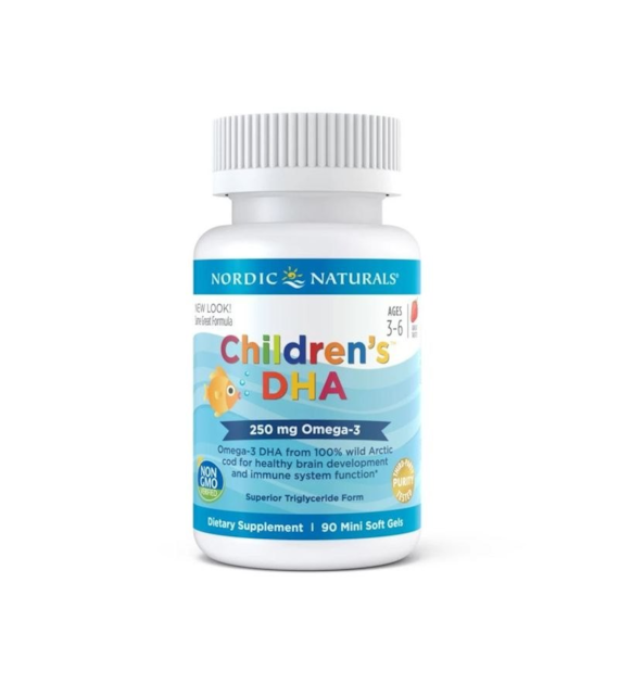 NORDIC NATURALS Childrens DHA 250 mg (90 kaps.)