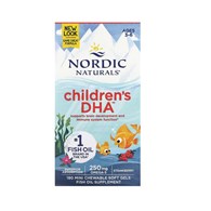 NORDIC NATURALS Children's DHA, 250 mg Strawberry (180 sgels)