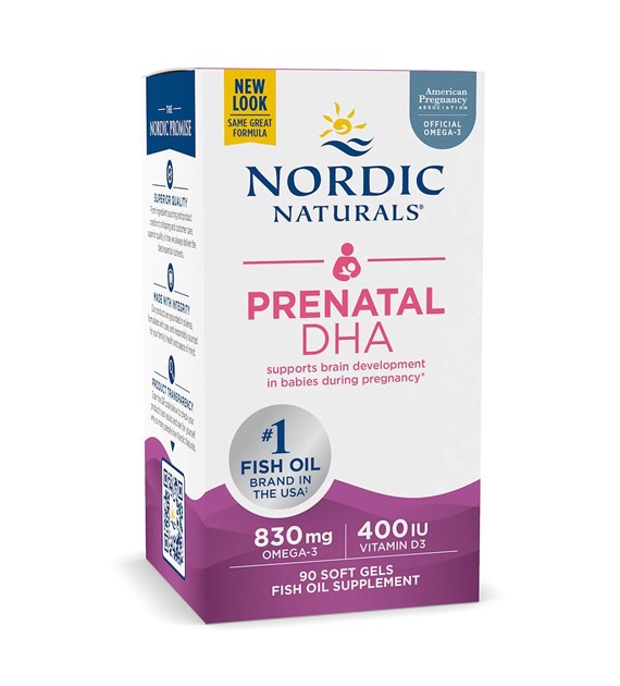 NORDIC NATURALS Prenatal DHA, 830 mg Unflavored (90 sgels)