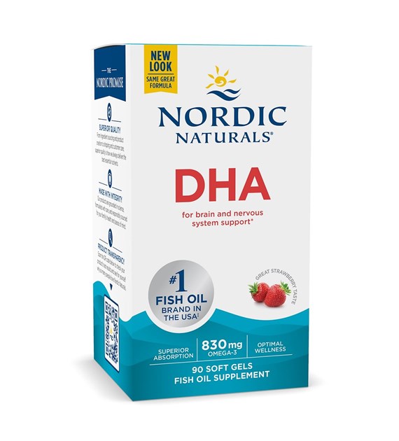 NORDIC NATURALS DHA, 830 mg Strawberry (90 sgels)