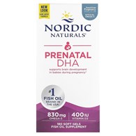 NORDIC NATURALS Prenatal DHA, 830 mg Unflavored (180 sgels)