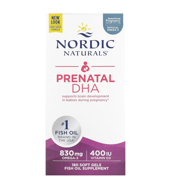 NORDIC NATURALS Prenatal DHA - unflavored (180 kaps.)