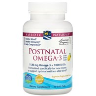NORDIC NATURALS Postnatal Omega-3, 1120 mg Lemon (60 sgels)