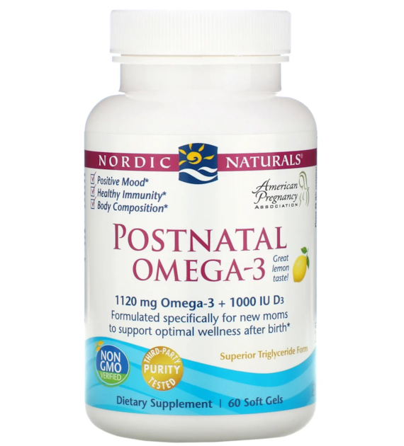 NORDIC NATURALS Postnatal Omega-3 (60 kaps.)