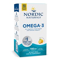 NORDIC NATURALS Omega-3, 690 mg Lemon (60 sgels)