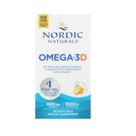 NORDIC NATURALS Omega-3D, 690 mg Lemon (60 sgels)