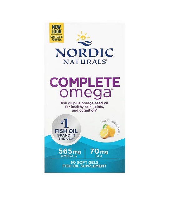 NORDIC NATURALS Complete Omega, 565 mg Lemon (60 sgels)