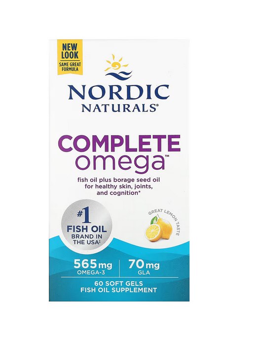 NORDIC NATURALS Complete Omega, 565 mg Lemon (60 sgels)