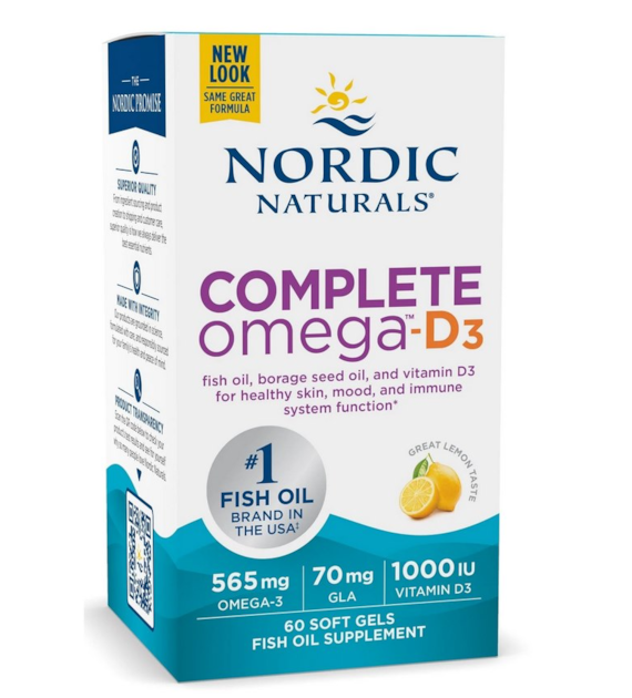 NORDIC NATURALS Complete Omega-D3 (60 kaps.)