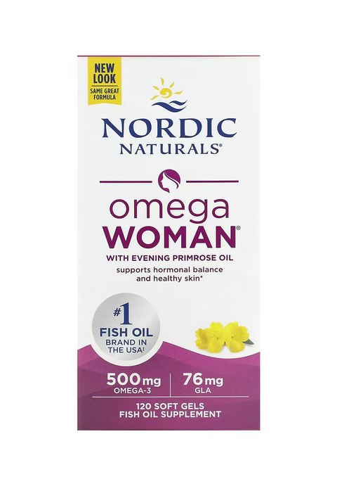 NORDIC NATURALS Omega Woman, 500 mg (120 sgels)
