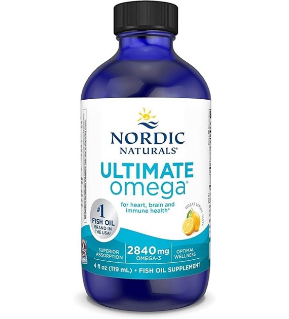 NORDIC NATURALS Ultimate Omega, 2840 mg Lemon Flavor (119 ml / 4 fl. oz.)