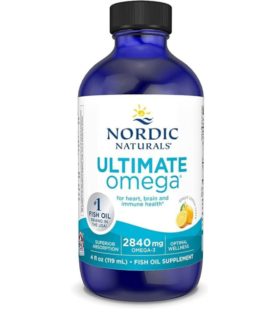 NORDIC NATURALS Ultimate Omega, 2840 mg Lemon Flavor (119 ml / 4 fl. oz.)