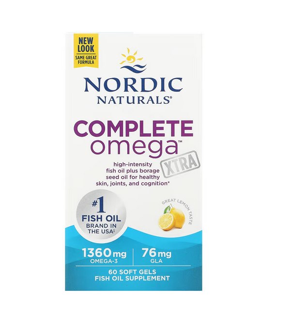 NORDIC NATURALS Complete Omega Xtra, 1360 mg (60 sgels)
