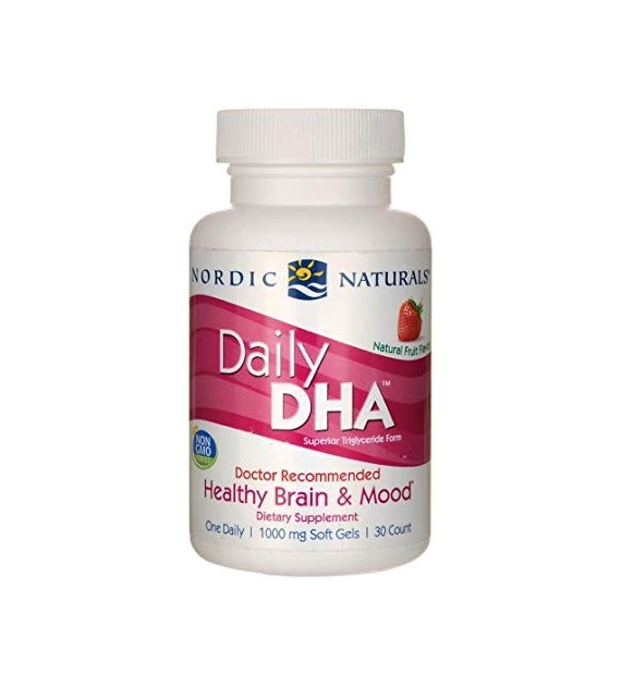 NORDIC NATURALS Daily DHA, Strawberry (30 sgels)