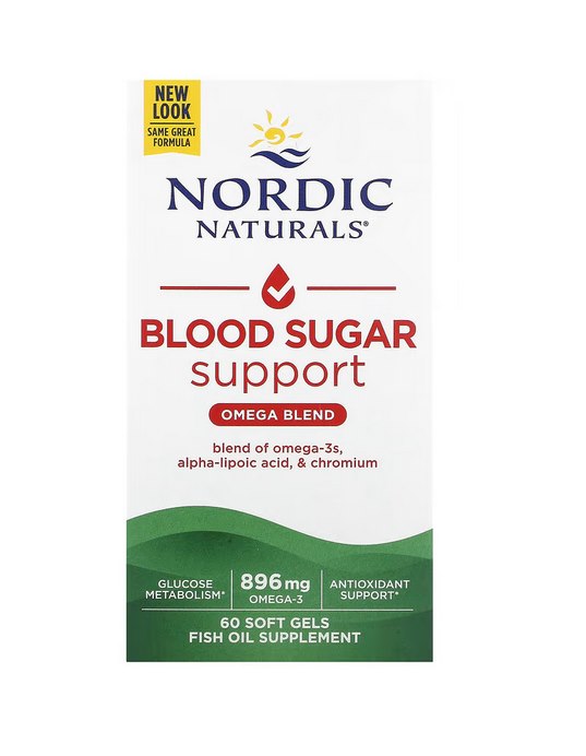 NORDIC NATURALS Omega Blood Sugar, 896 mg (60 sgels)