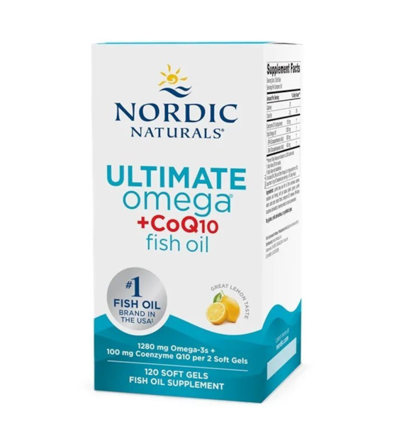NORDIC NATURALS Ultimate Omega + CoQ10 1280 mg (120 kaps.)