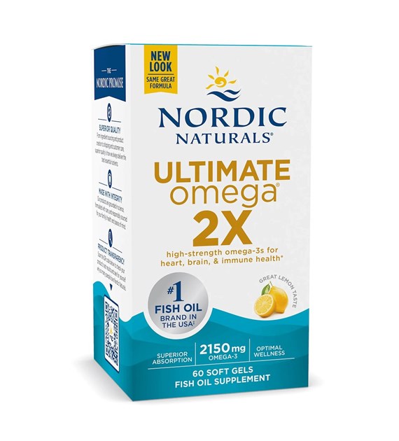 NORDIC NATURALS Ultimate Omega 2X, 2150 mg Lemon (60 sgels)