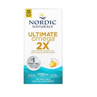 NORDIC NATURALS Ultimate Omega 2X, 2150 mg Lemon (120 sgels)