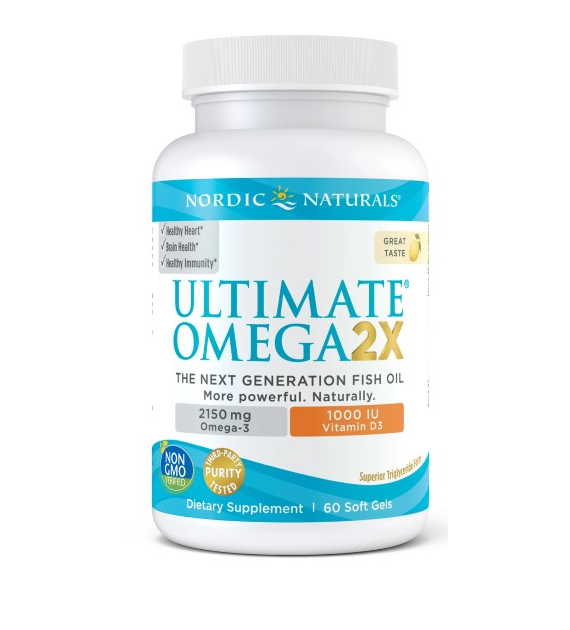 NORDIC NATURALS Ultimate Omega 2X with Vitamin D3 (60 kaps.)
