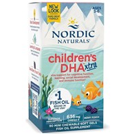 NORDIC NATURALS Children's DHA Xtra, 636 mg Berry Punch (90 sgels)