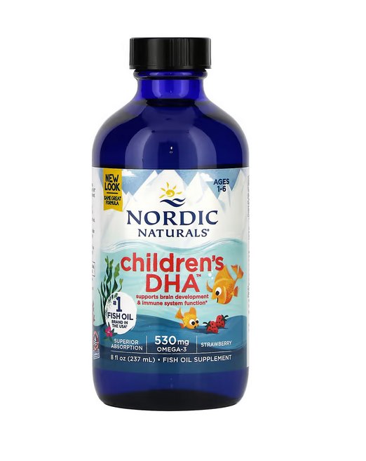 NORDIC NATURALS Children's DHA, 530 mg Strawberry (237 ml / 8 fl. oz.)