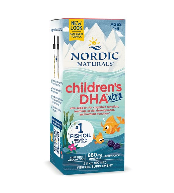 NORDIC NATURALS Children's DHA Xtra, 880 mg Berry Punch (60 ml / 2 fl. oz.)