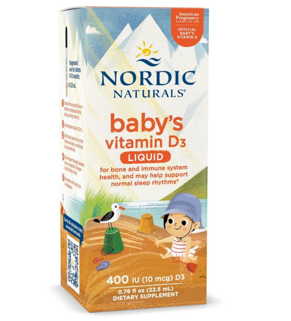 NORDIC NATURALS Baby's Vitamin D3, 400 IU (22,5 ml / 0,76 fl. oz.)