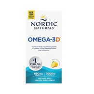 NORDIC NATURALS Omega-3D, 690 mg Lemon (120 sgels)