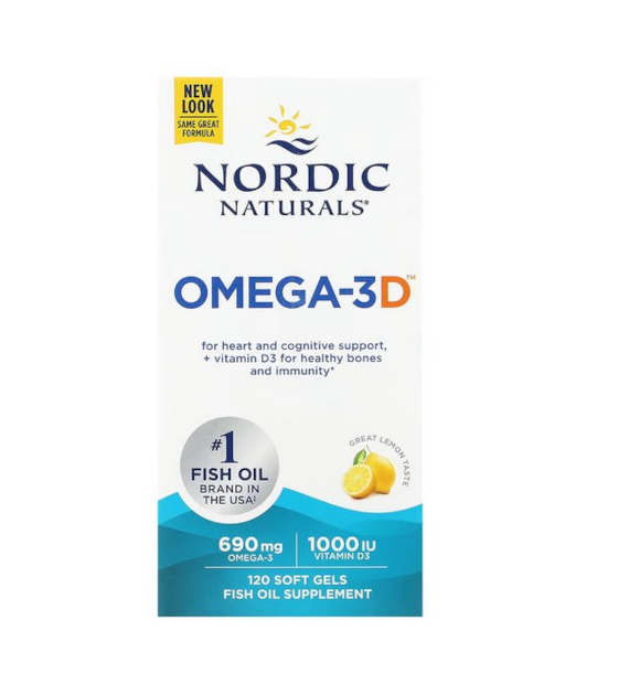 NORDIC NATURALS Omega-3D (120 kaps.)