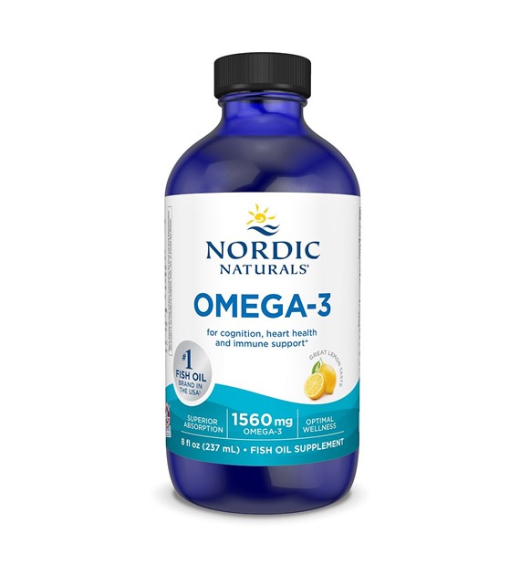 NORDIC NATURALS Omega-3, 1560 mg Lemon (237 ml / 8 fl. oz.)