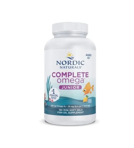 NORDIC NATURALS Complete Omega Junior, 283 mg Lemon (180 sgels)