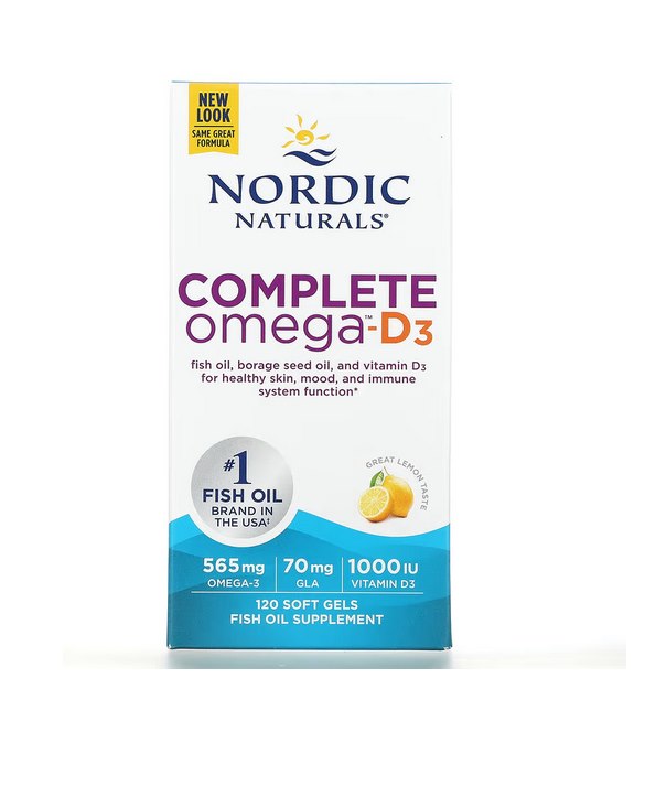 NORDIC NATURALS Complete Omega-D3 (120 kaps.)