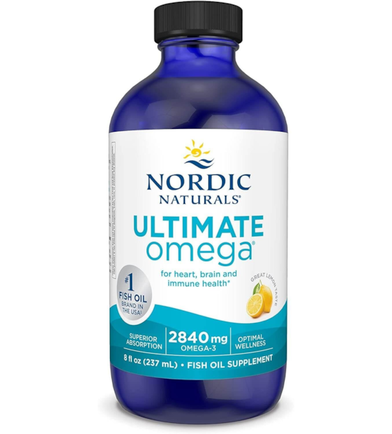 NORDIC NATURALS Ultimate Omega, 2840 mg Lemon Flavor (237 ml / 8 fl. oz.)
