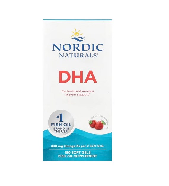 NORDIC NATURALS DHA Omega-3 Oil (180 kaps.)