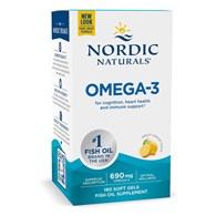 NORDIC NATURALS Omega-3, 690 mg Lemon (180 sgels)