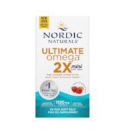 NORDIC NATURALS Ultimate Omega 2X Mini, 1120 mg Strawberry (60 mini sgels)