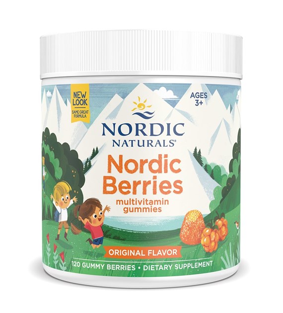 NORDIC NATURALS Nordic Berries Multivitamin, Original Flavor (120 gummy berries)