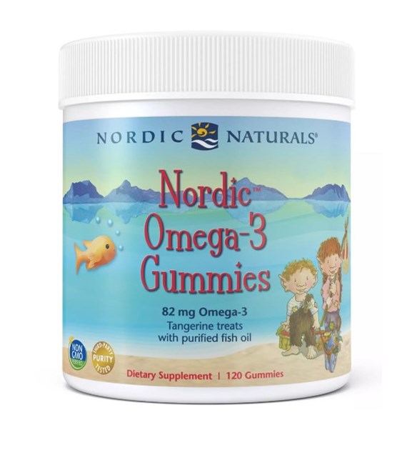 NORDIC NATURALS Nordic Omega-3 Gummies, 82 mg Tangerine Treats (120 gummies)