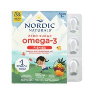 NORDIC NATURALS Nordic Omega-3 Fishies, 300 mg Yummy Tutti Frutti Taste (36 fishies)