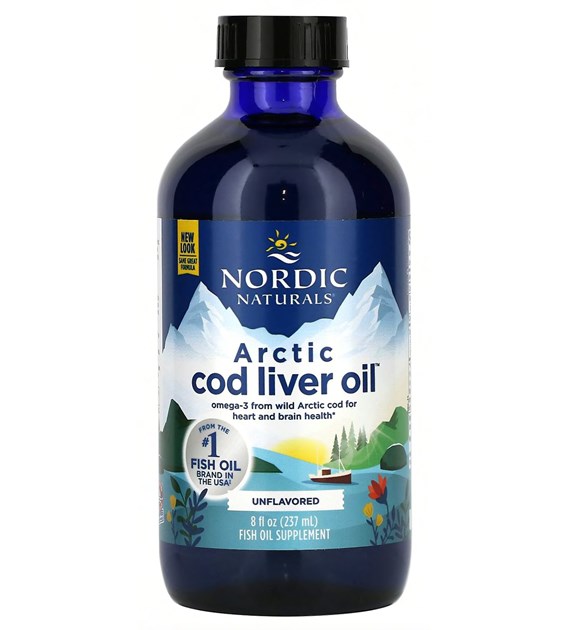 NORDIC NATURALS Arctic Cod Liver Oil, 1060 mg Unflavored (237 ml / 8 fl. oz.)