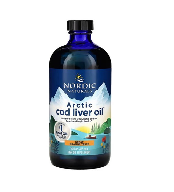 NORDIC NATURALS Arctic Cod Liver Oil, 1060 mg Orange (473 ml / 16 fl. oz.)